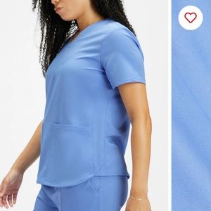 Fabletics ceil blue scrub top
